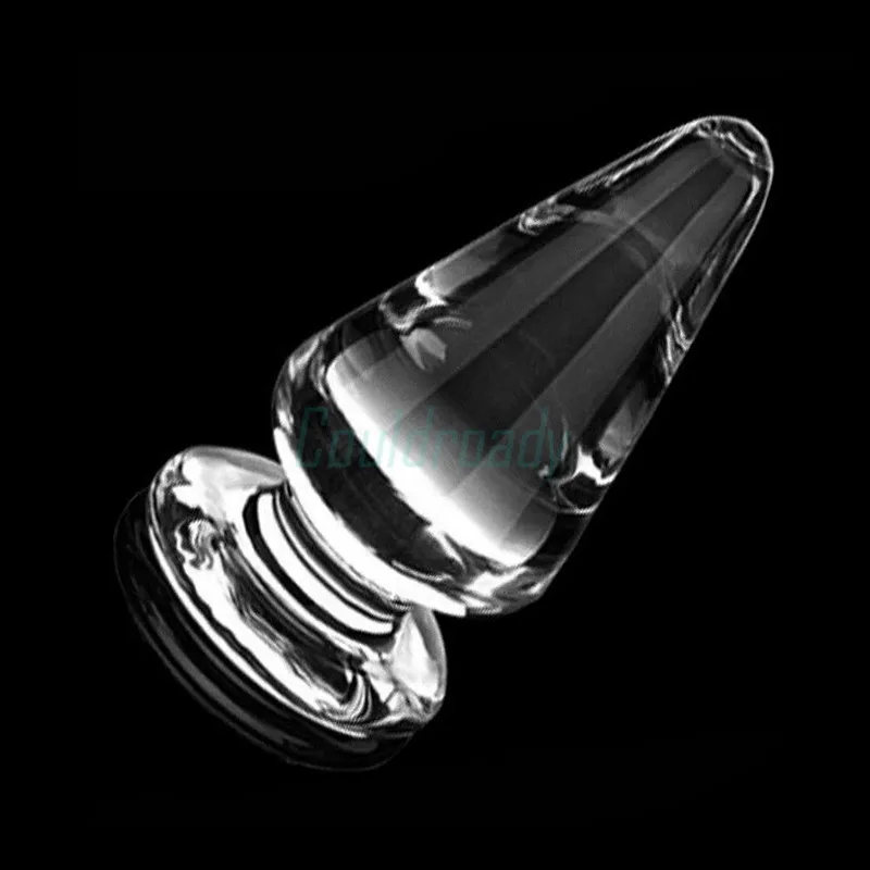 Анальная пробка Clear crystal big Ball Tapered для ануса анальная секс товары студийной бации |