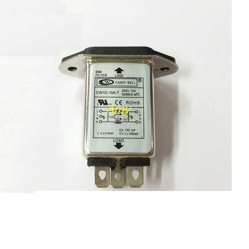 Мощный EMI фильтр CW1D 1A 3A 6A 10A однофазный Т Разъем AC 220 В|emi filter|power emi filterfilter socket |