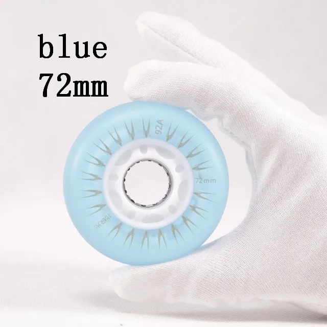 72mm blue 2 шт./лот флэш роликовые коньки колеса 72/76/80 мм светящиеся роликовые коньки переносной скейт Родас мигающие колеса - Цвет: 72mm blue