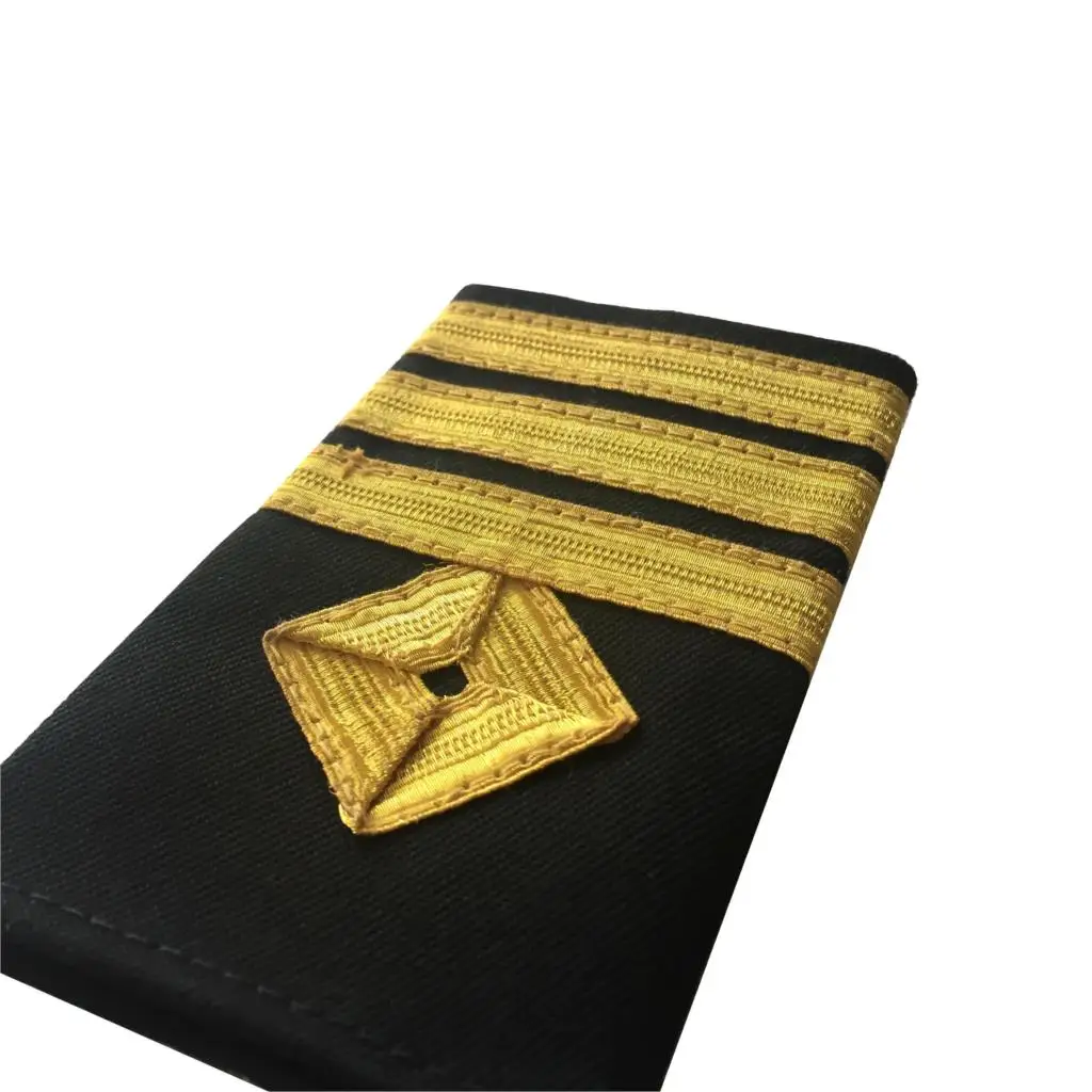 Золотой слиток из проволоки матросский Epaulet 3 линии квадратного дизайна ~~~ | Дом и