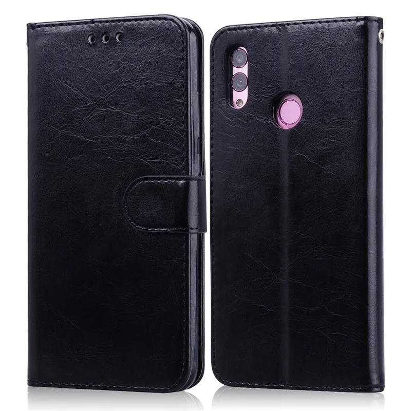 Black Для huawei Honor 10 Lite, чехол, Роскошный кошелек, кожаный чехол для телефона, для huawei Honor 10 Lite, чехол-книжка, флип, чехол для Honor 10 Lite - Цвет: Black
