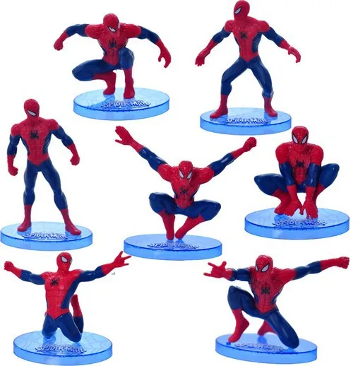 Игрушки фигурки Человек паук 7 шт./лот 6 9 см|kids gifts|gifts freefigure toy |