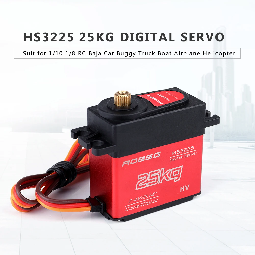 HS3225 25 кг цифровой мини сервопривод металлическая Шестерня обновление и