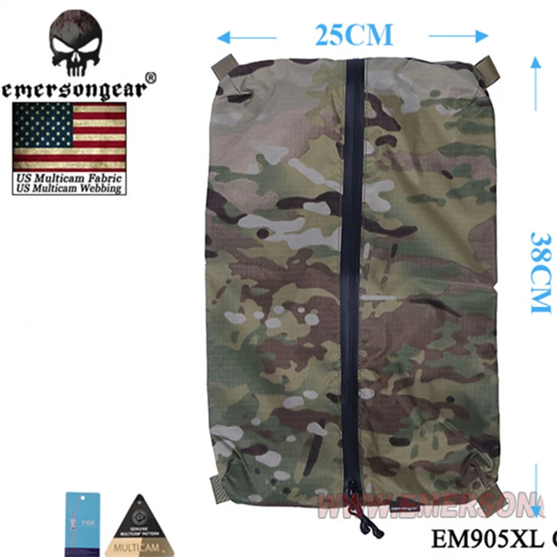 EmersonGear EDC сетчатая сумка на молнии тактическая флисовая аксессуары для