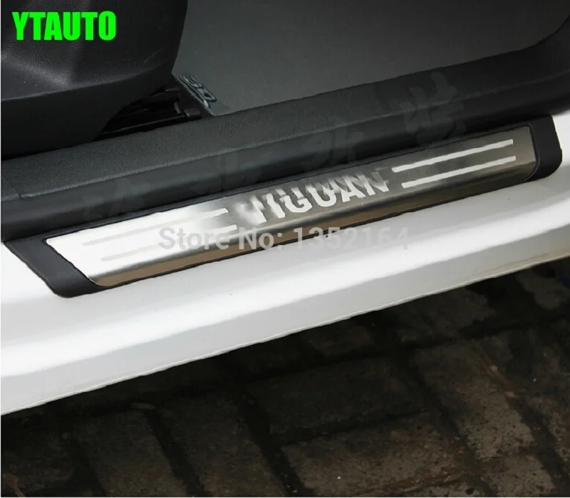 Автомобильные накладки на пороги/Накладка на пороги для Volkswagen Tiguan 2010-, нержавеющая сталь, авто аксессуары, автостайлинг