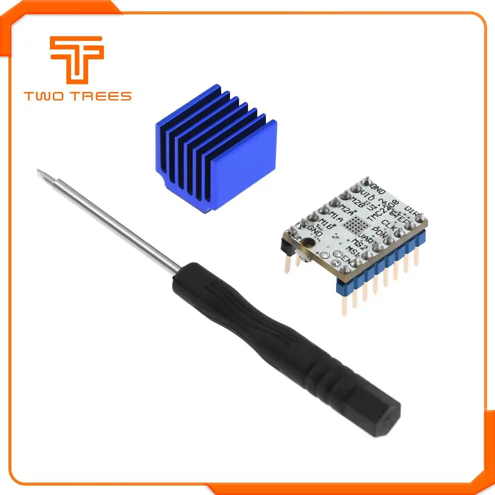5 шт. TMC2208 шаговый двигатель бесшумный драйвер Stepstick Замена TMC2100 драйвер с керамической отверткой для SKR V1.3 плата контроллера