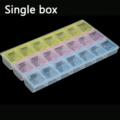 Single layer 21 слот пластиковый ящик для хранения Коробка для хранения ювелирных изделий Алмазная вышивка ремесло шарик таблетки контейнер для хранения инструментов - Цвет: Single layer