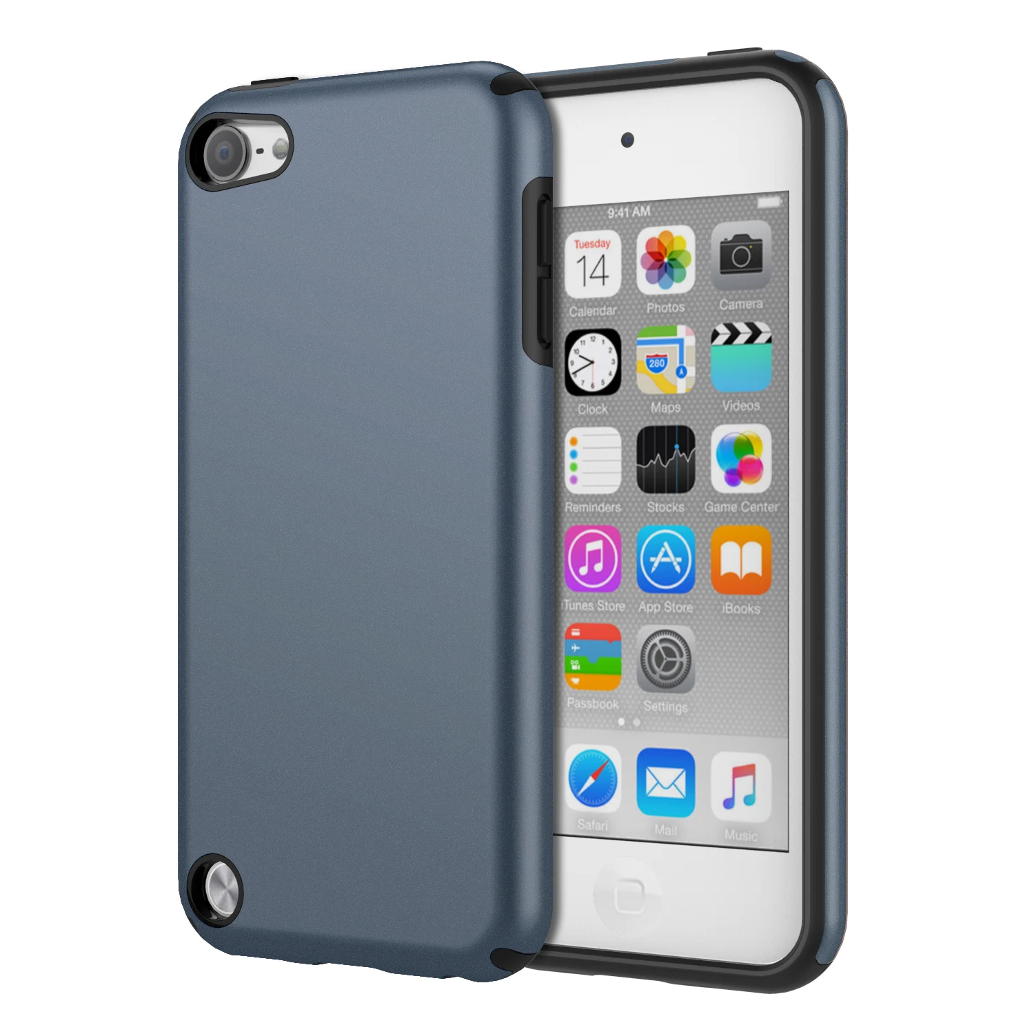 Чехол MoKo для iPod Touch 6/iPod Touch 5,2 в 1 амортизирующий бампер из ТПУ ультра тонкий защитный чехол с жесткой задней крышкой