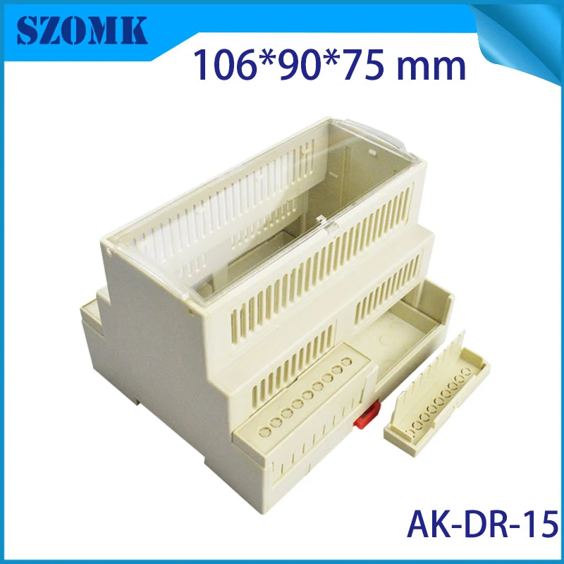 1 шт. abs корпус корпуса электроники для din риал ограждения шкаф рейка Защита от