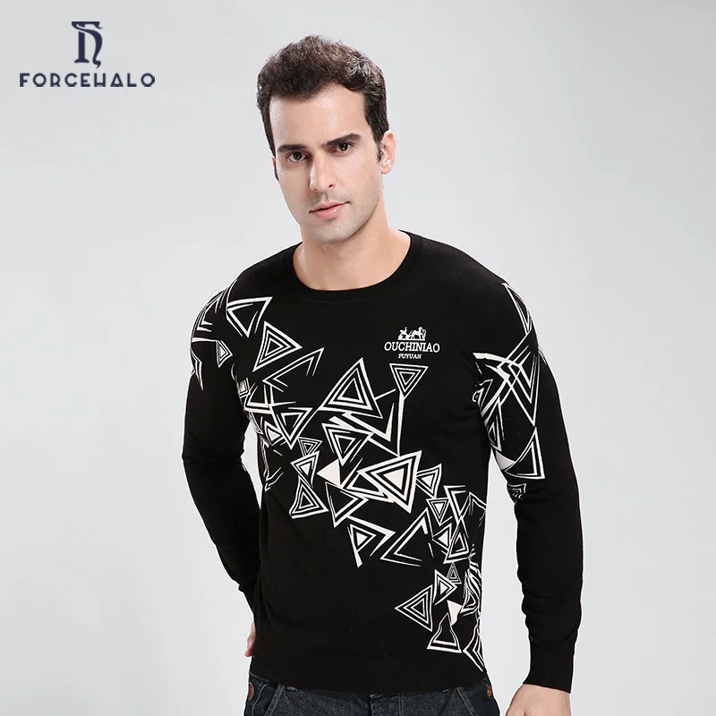 Бесплатная доставка 2015 мужские осень стильные Slim Fit вязаный свитер мужчины отдых