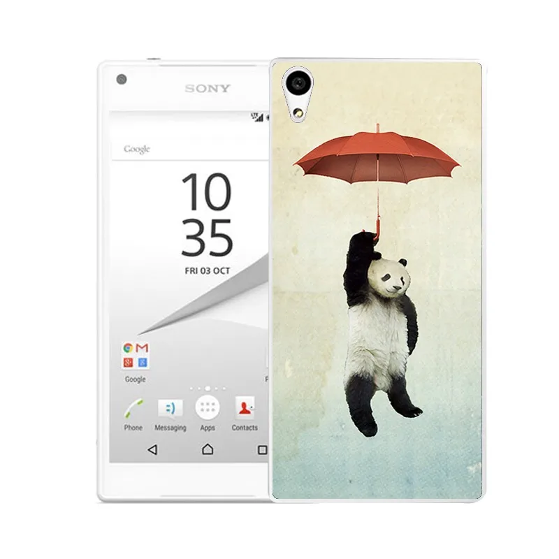 Qmswei ТПУ прозрачный мягкий чехол для телефона sony Z3 Z2 Z5 Z4 роспись животное Лев тигр