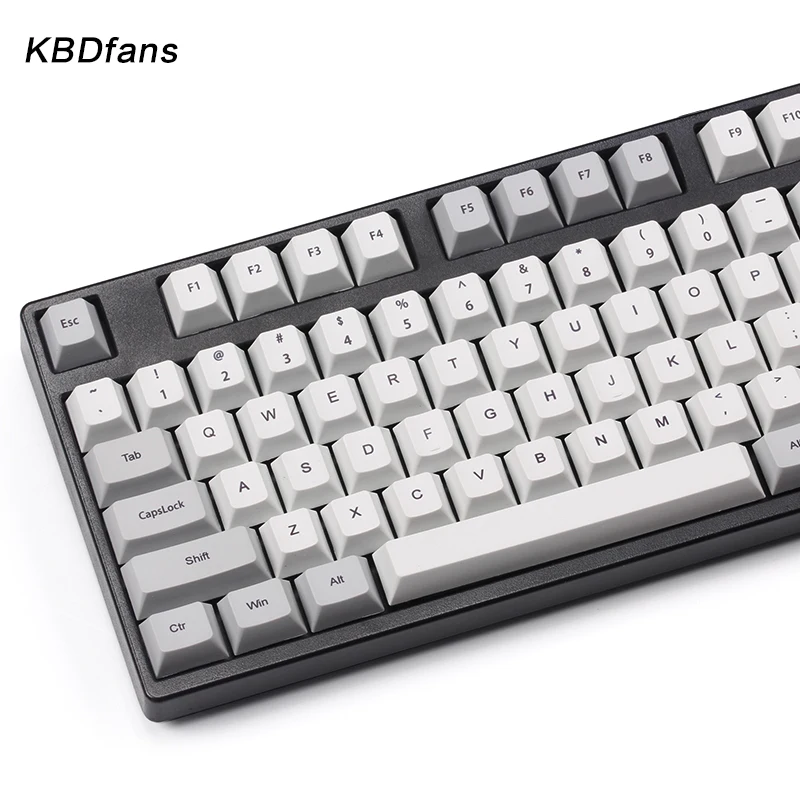 Pbt keycaps краситель субкровать вишня профиль 105 ключи красный серый esc для cherry mx