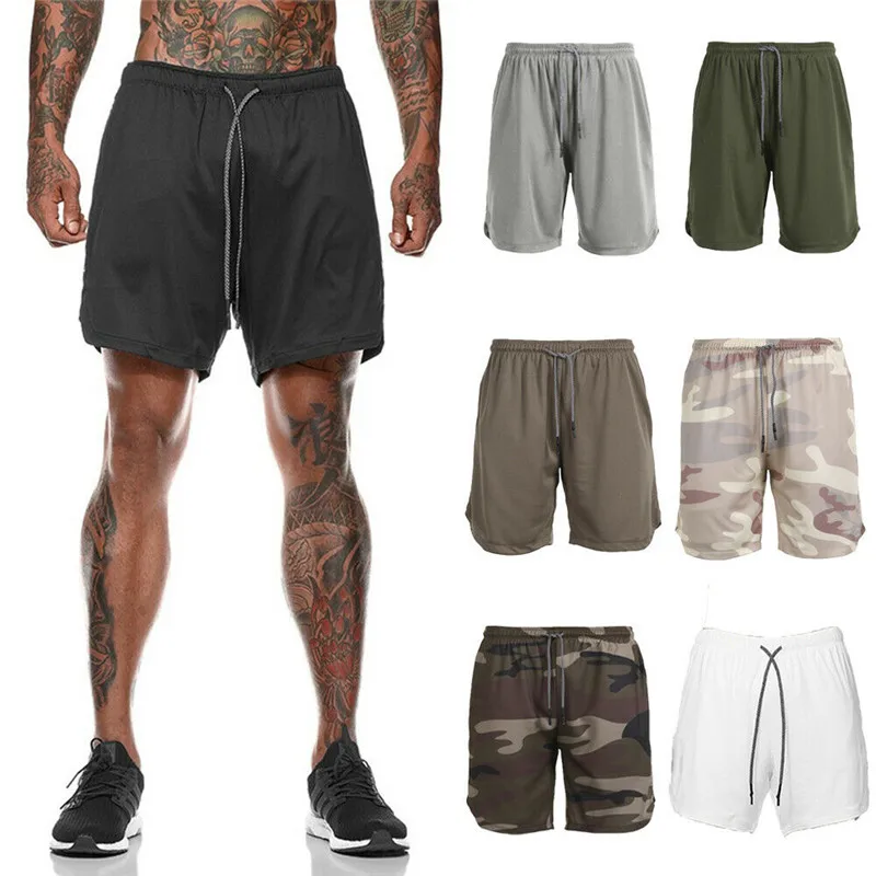 Шорты для бега спортивные шорты Mannelijke Sneldrogend тренировочные Oefening Joggen шорты для спортзала met Ingebouwde с карманом