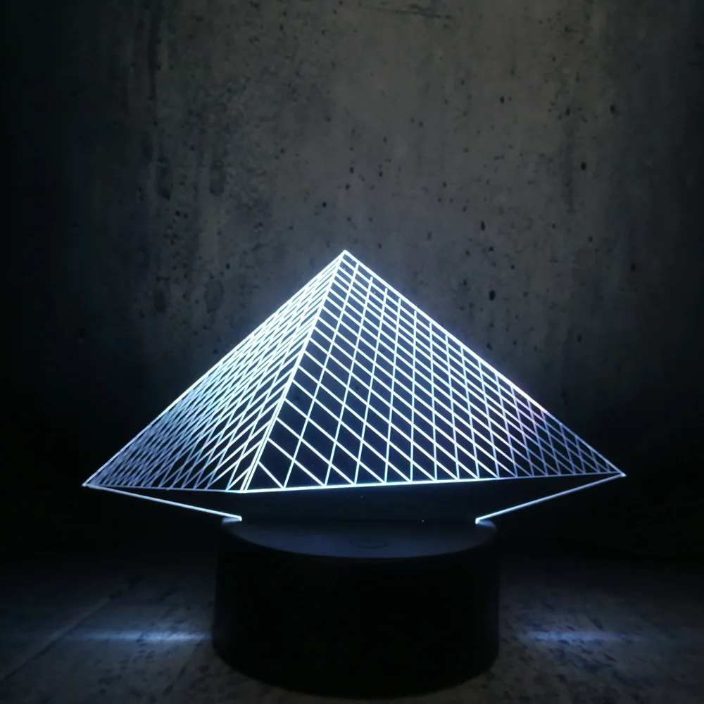 Классические Египет пирамиды 3D USB СВЕТОДИОДНЫЙ светильник объемные в виде