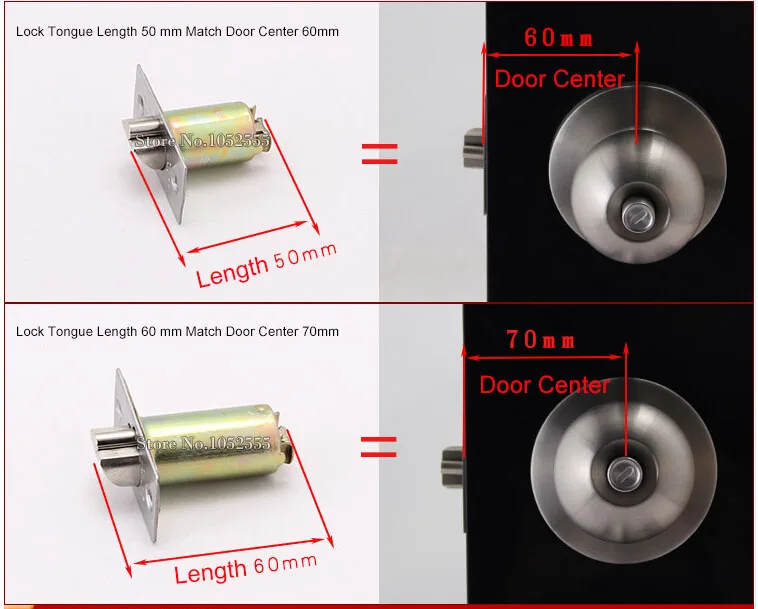 Высокое Качество Цинкового Сплава Вращения Круглые Дверные Ручки Замок Въездом