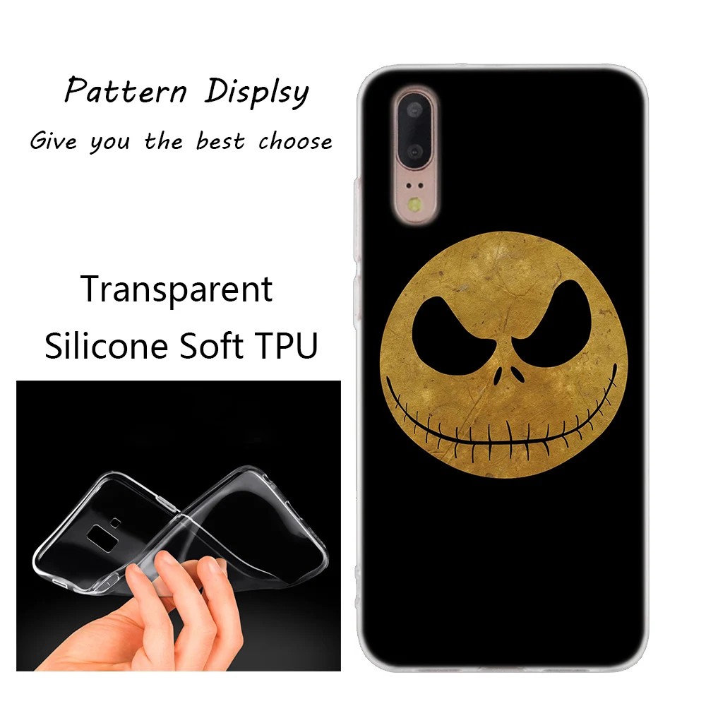 Мягкий силиконовый чехол Jack skellington для huawei P30 P20 P10 P9 P8 Lite P30 P20 Pro Mini P Smart Plus Модный чехол