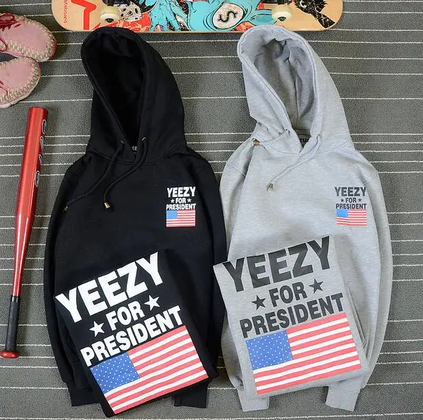 Новый ТРЭШЕР Kanye West YEEZY Национальный Флаг Clothing Женщин YEEZUS пары Верхняя Одежда