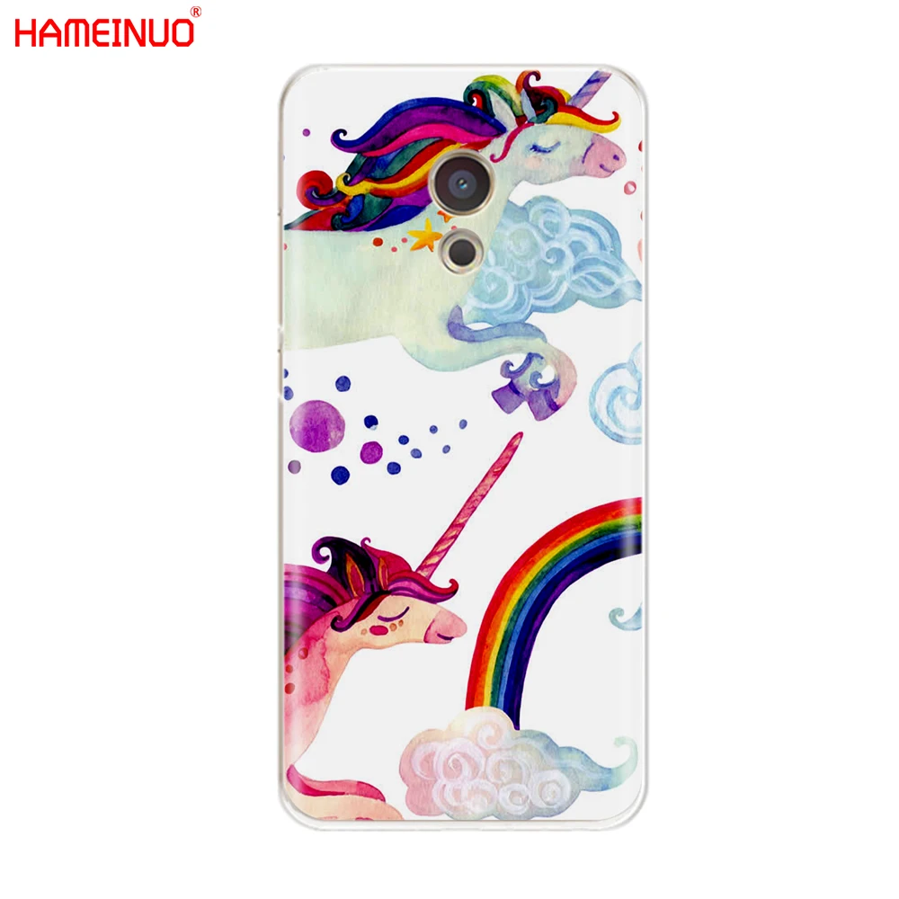 HAMEINUO милые радужные Единорог крышка чехол для телефона для Meizu M6 M5 M5S M2 M3 M3S MX4 MX5 MX6 PRO 6 5 U10 U20 note plus - Цвет: 40075