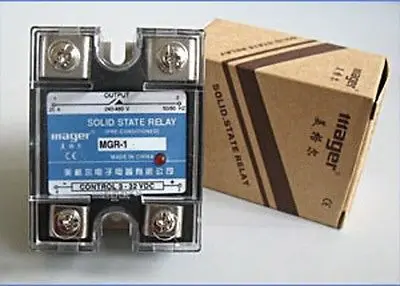 

Твердотельное реле 10x, модель SSR DC-AC 25A 3-32VDC/24-480VAC