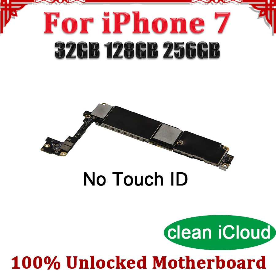 TDHHX нет iCloud для iPhone 7 материнская плата без Touch ID, разборка оригинальной логической платы для iPhone 7 материнская плата с системой IOS