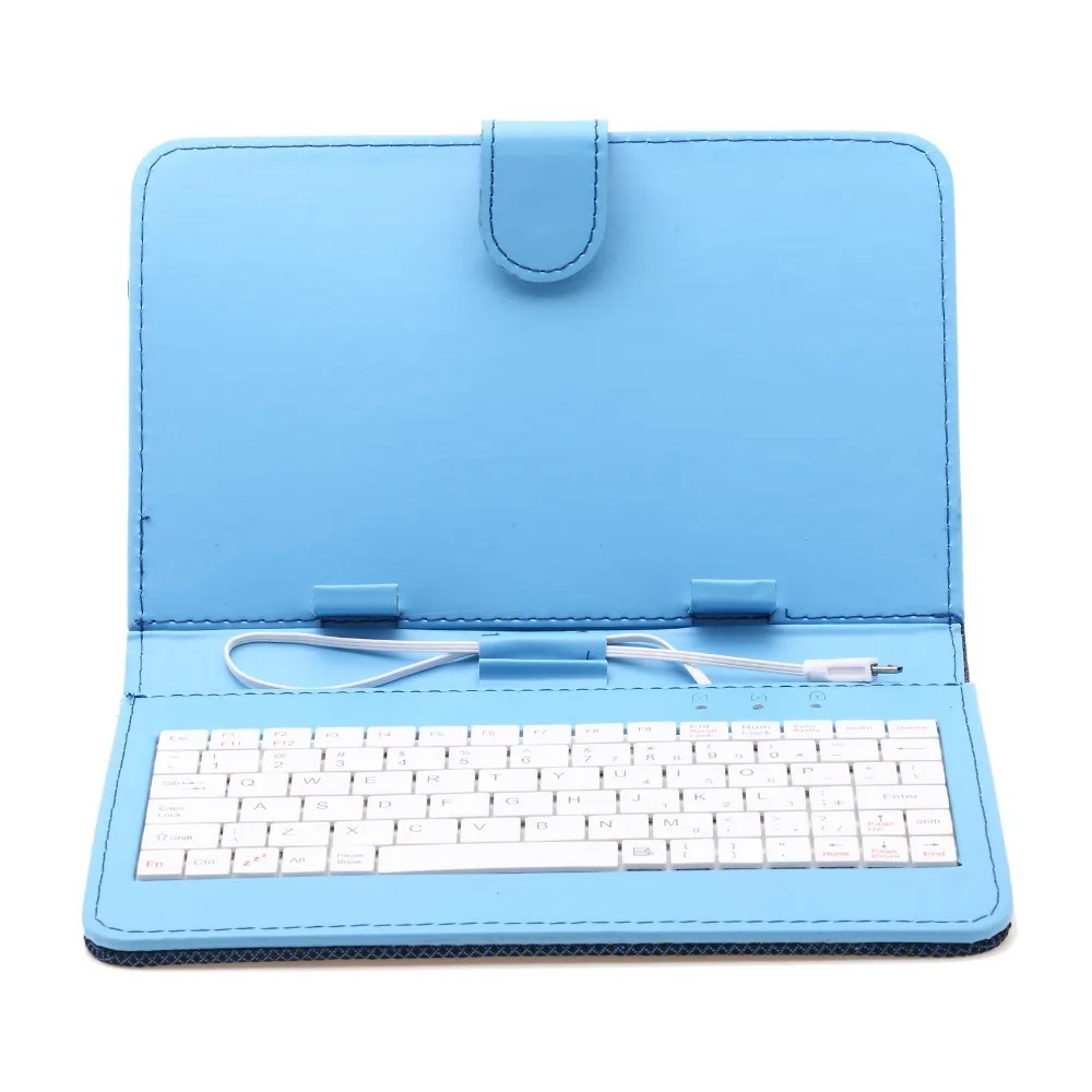Griddin искусственная кожа фолио чехол для Android планшет пк микро usb клавиатура 7 ''