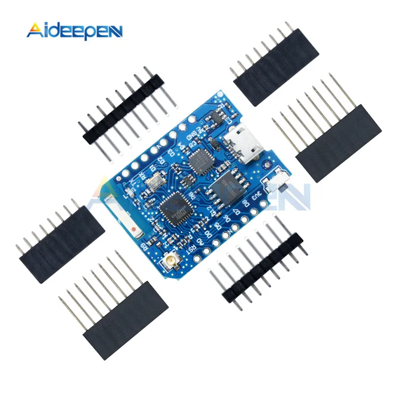 Для WEMOS D1 Mini Pro 16M Bytes внешний антенный разъем ESP8266 ESP-8266EX CP2104 Micro USB WIFI макетная плата
