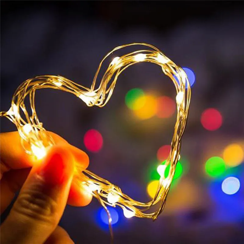 2 метра гирлянда 20 LED пробковая пробка для бутылки вина Серебряная медная