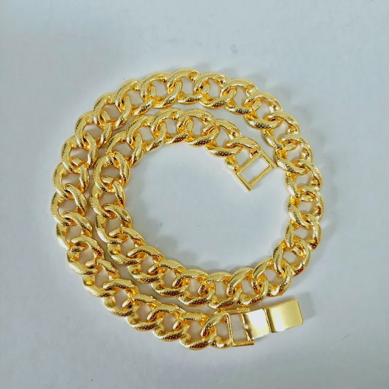 18 дюймов 20 дюймов 15 мм хип хоп Iced Out кубинская цепь кубинская звено цепи ожерелье яркие украшения от Epack