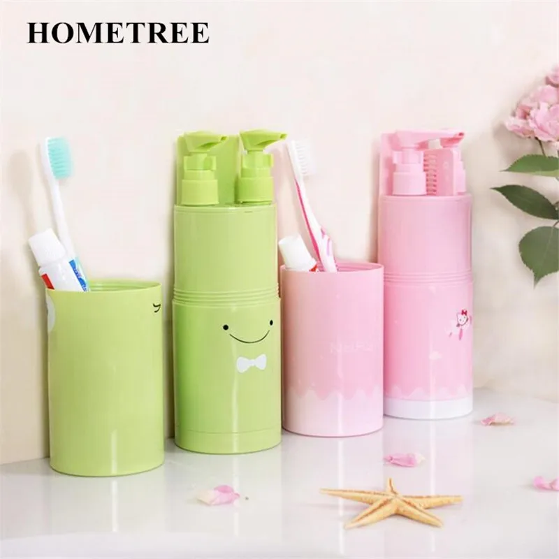 

Набор эмульсионных бутылок/зубной пасты/зеркала/щетки/зубной щетки H608, 5 шт./компл.