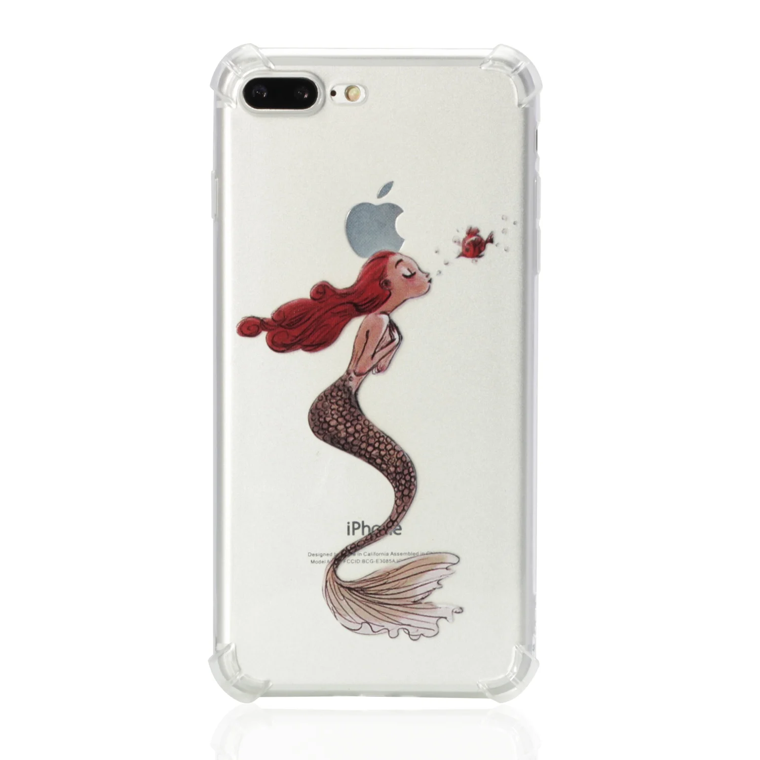 Case For Apple iPhone 7 8 Plus Anti-knock Soft TPU Silicone Cover Bumper 7Plus 8Plus Mobile Phone Cases 7P 8P Bag |