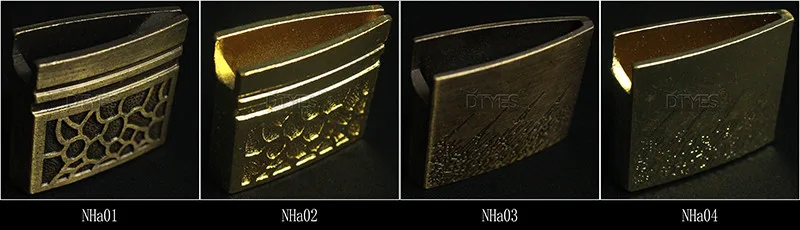 High Quality Japanese Sword Accessories Blade Collar Habaki For Katana Wakizashi Tanto Ninja Sword Alloy Fittings NHa01-NHa18
