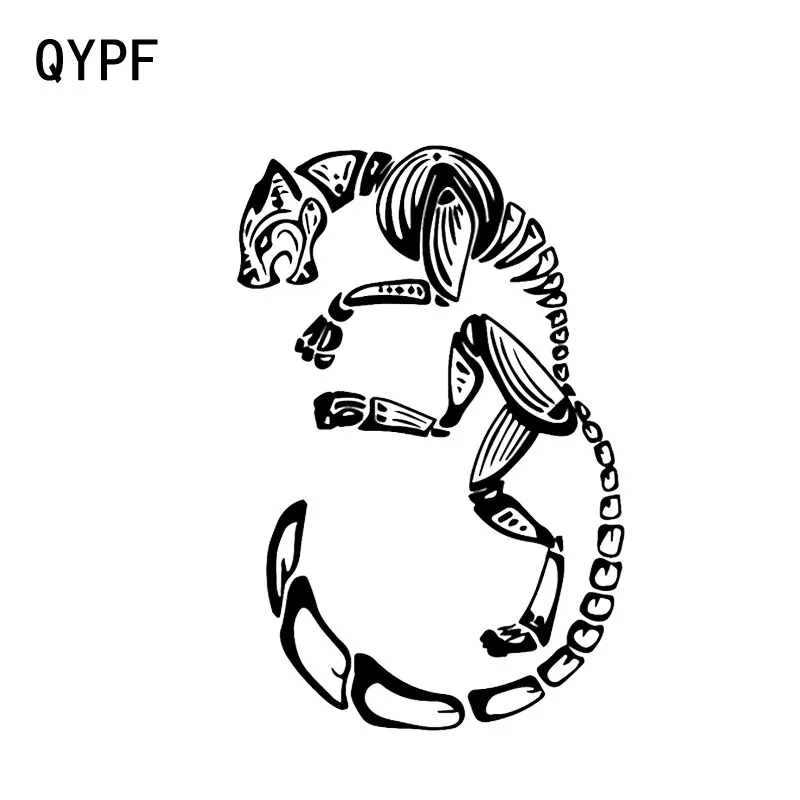 Интересная виниловая наклейка QYPF 11 6*17 5 см с изображением тигра черепа