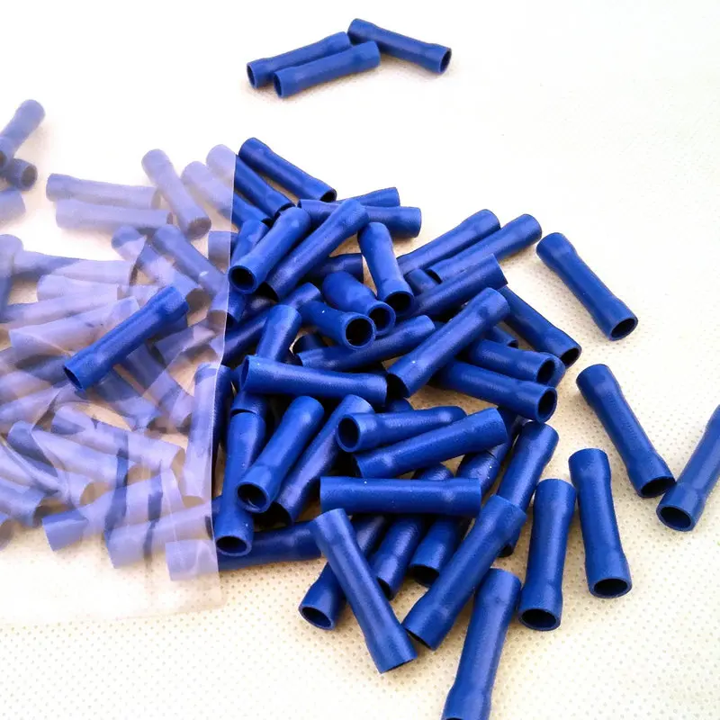 Для 1,5~ 2.5Mm2/16-14A.W.G утепленные Прямые Провода стыковой соединитель электрического обжимных разъёмов, коннекторов для 1000 шт./компл