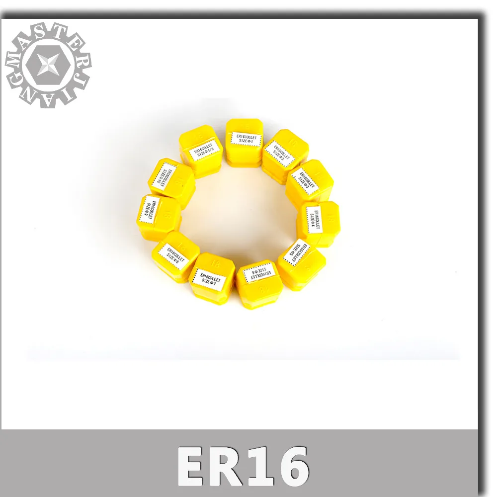 Цанга ER16 11 шт./компл. для токарного станка с ЧПУ и шпинделя er16 патрона от 1 мм до 10 0