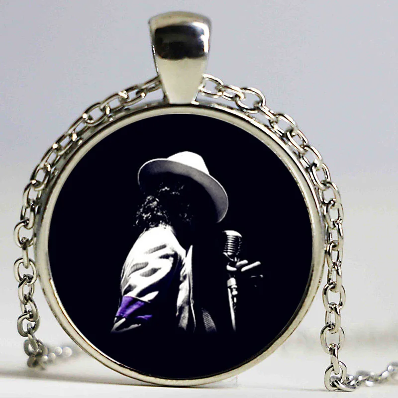 Майкл Джексон кулон ожерелье dingyi 2016 новое панк из стекла Длинные ожерелья для