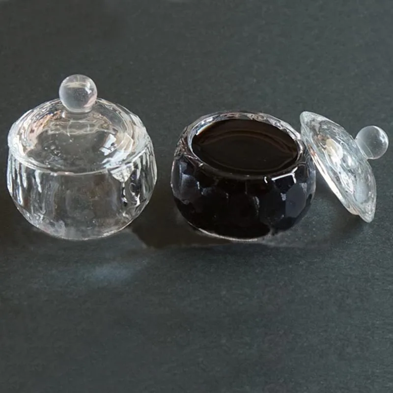 

English Copperplate Vintage Dip Pen Glass Ink Holder Ink Fount