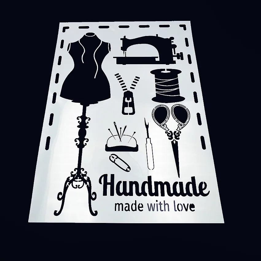 

Пластиковая форма ручной работы, шаблон «сделай сам», трафареты для скрапбукинга тортов, полые украшения, печатная кружевная линейка, День ...