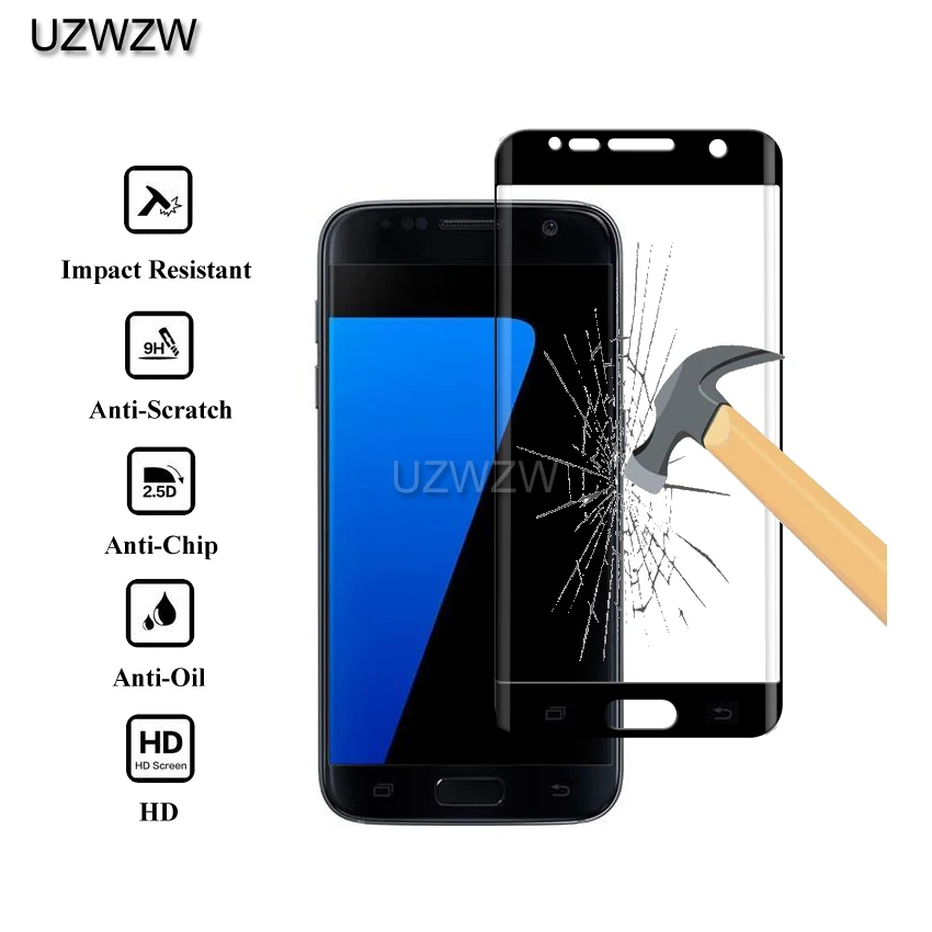 3D изогнутое полное покрытие закаленное стекло для samsung Galaxy S7 edge/S7 полное покрытие Защитная стеклянная пленка для экрана для samsung S7