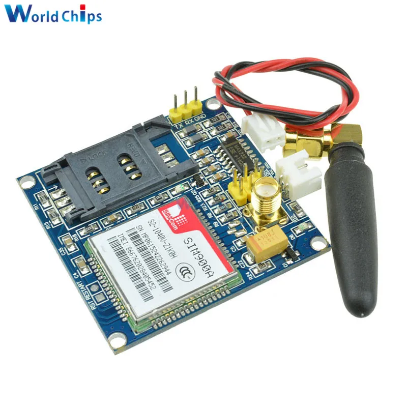 1 шт. SIM900A 1800/1900 МГц беспроводной модуль расширения GSM GPRS плата + антенна|gsm gprs|antenna