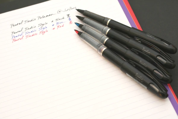 Перьевая ручка Pentel Tradio Stylo (4 шт./лот: 1 перьевая + 3 стержня) 0 мм 2 для графического