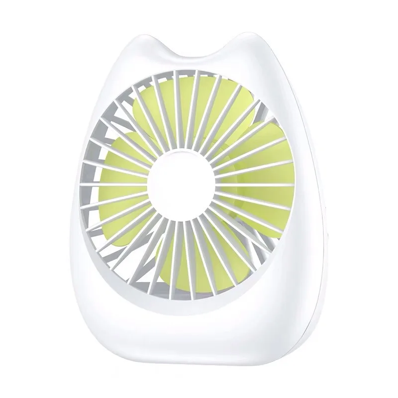 

Cute Cat Desktop Fan White / Pink USB Mini Summer Cooling Fan 4000mah battery 4 Gears