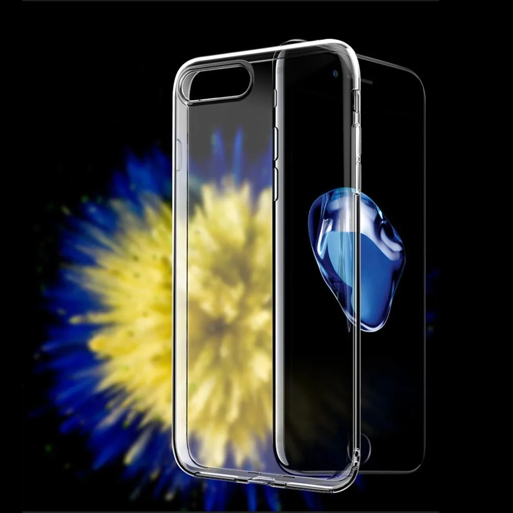 Прозрачный чехол для телефона IphoneX XR XS/MAX Iphone 7 6 8 S Plus противоударный мягкий