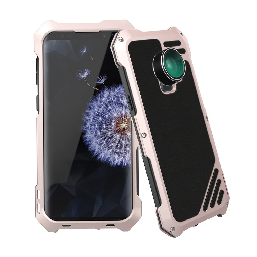 4 в 1 для samsung S7 S8 S8Plus S9 S9Plus металлический корпус телефона линзы камеры комплект 198 линзы с рыбий глаз 0.63X Широкий формат 15X макрообъектив