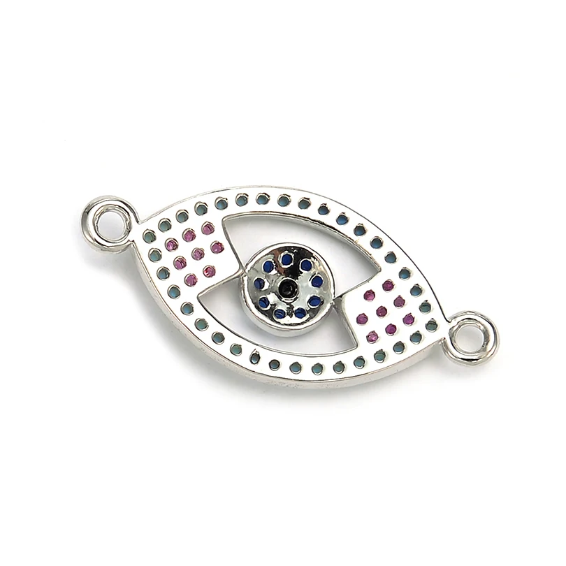 Pipitree дьявольский глаз очарование полые овальные Подвески микро проложить