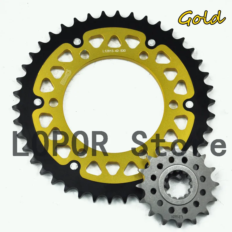 Мотоциклетный комплект передней и задней звездочек LOPOR #530 для Yamaha FZS1000 FZS 1000 FZ1 FZ