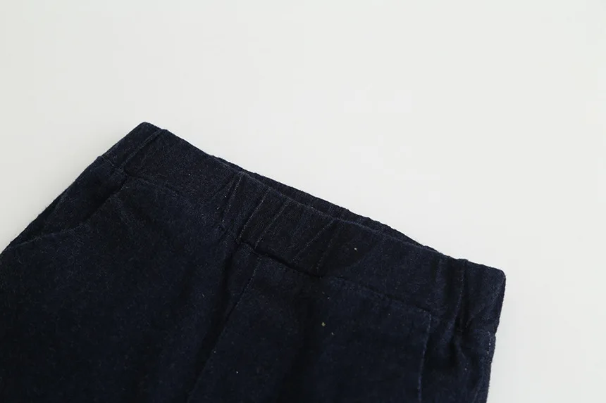 Meninas деним джинсы с кружевом для девочек модные Pantalones Campana маленьких осенние