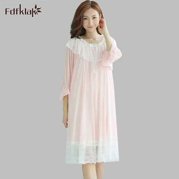 Высококачественная новая весенне летняя женская ночная рубашка для женщин