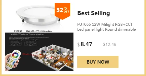 12 Вт Milight FUT066 светодиодный светильник AC220V RGB+ с регулируемой яркостью светодиодный круглая Светодиодная панель совместима с 2,4G пультом дистанционного управления/мобильным wifi