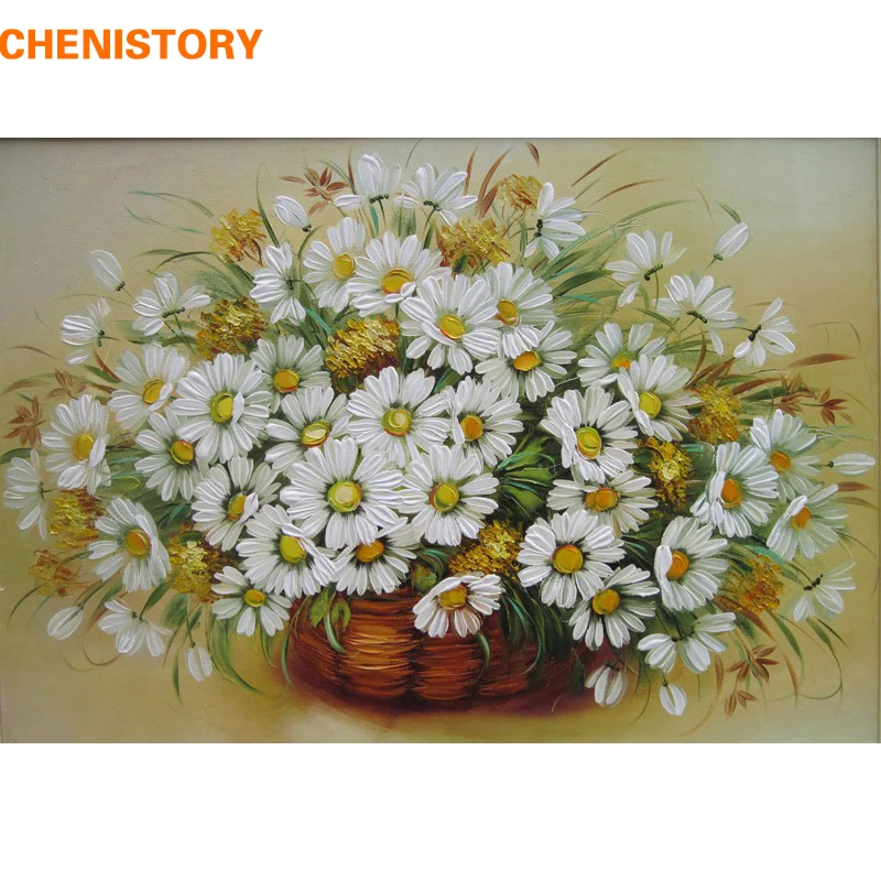 Картина по номерам на холсте с цветами 40x50|diy painting|painting diycolorful flower paintings |