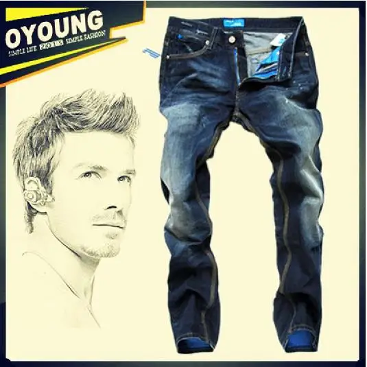 Free shipping !The high quality new fashion famous brand mens warm jeans casual long pants size 29-40 | Мужская одежда